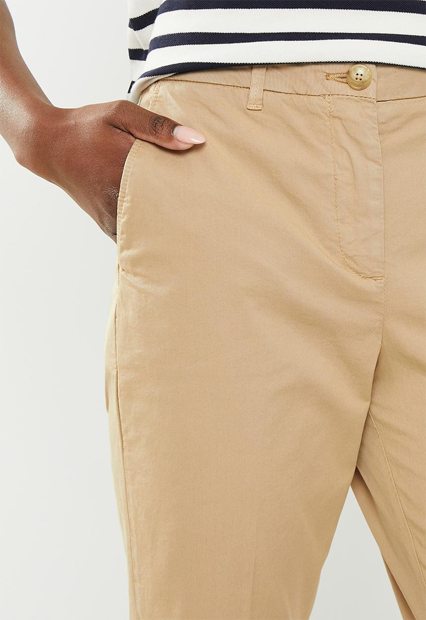 Tommy Hilfiger - Slim co blend chino pants - beige