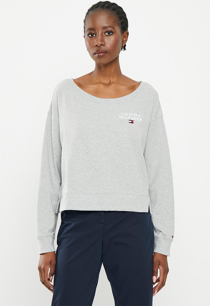 Tommy Hilfiger - Th track top  - light grey heather