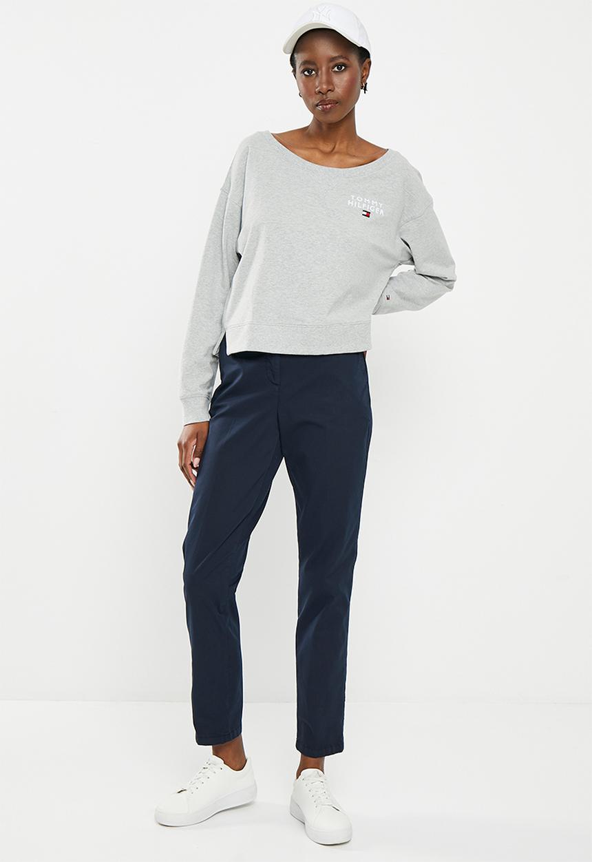 Tommy Hilfiger - Th track top  - light grey heather