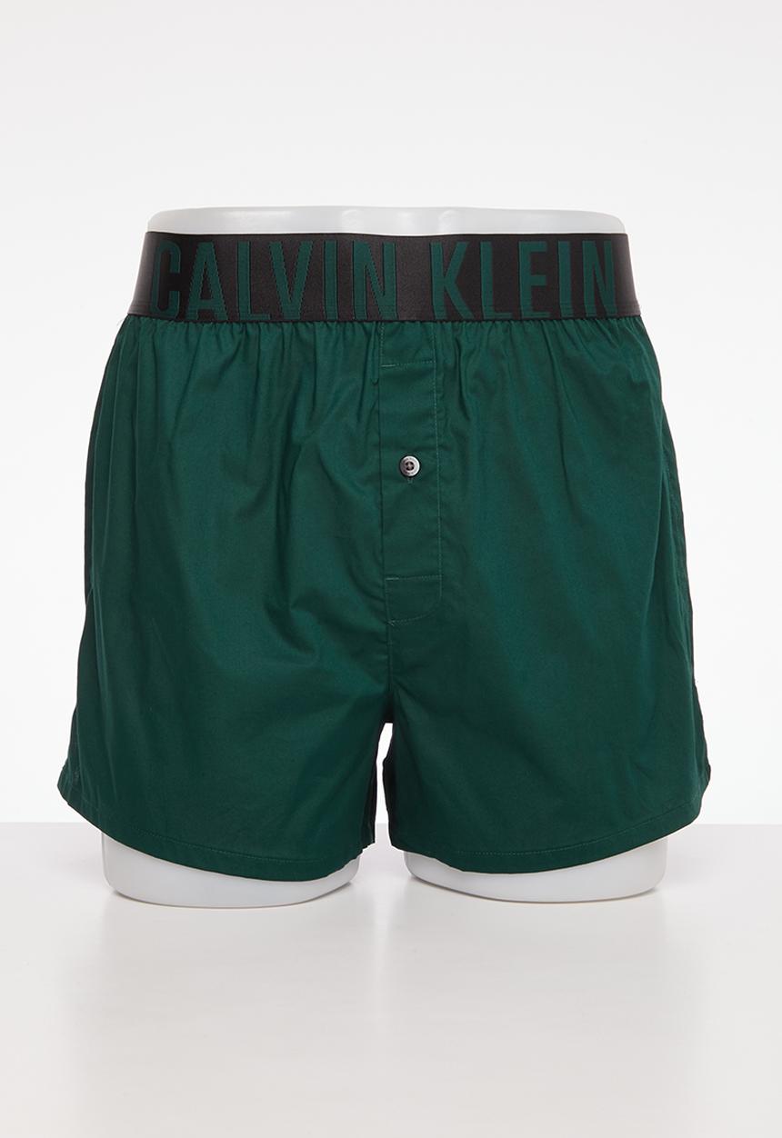 Calvin Klein - Boxer slim 2 pack - b-tropic lime & ponderosa pine