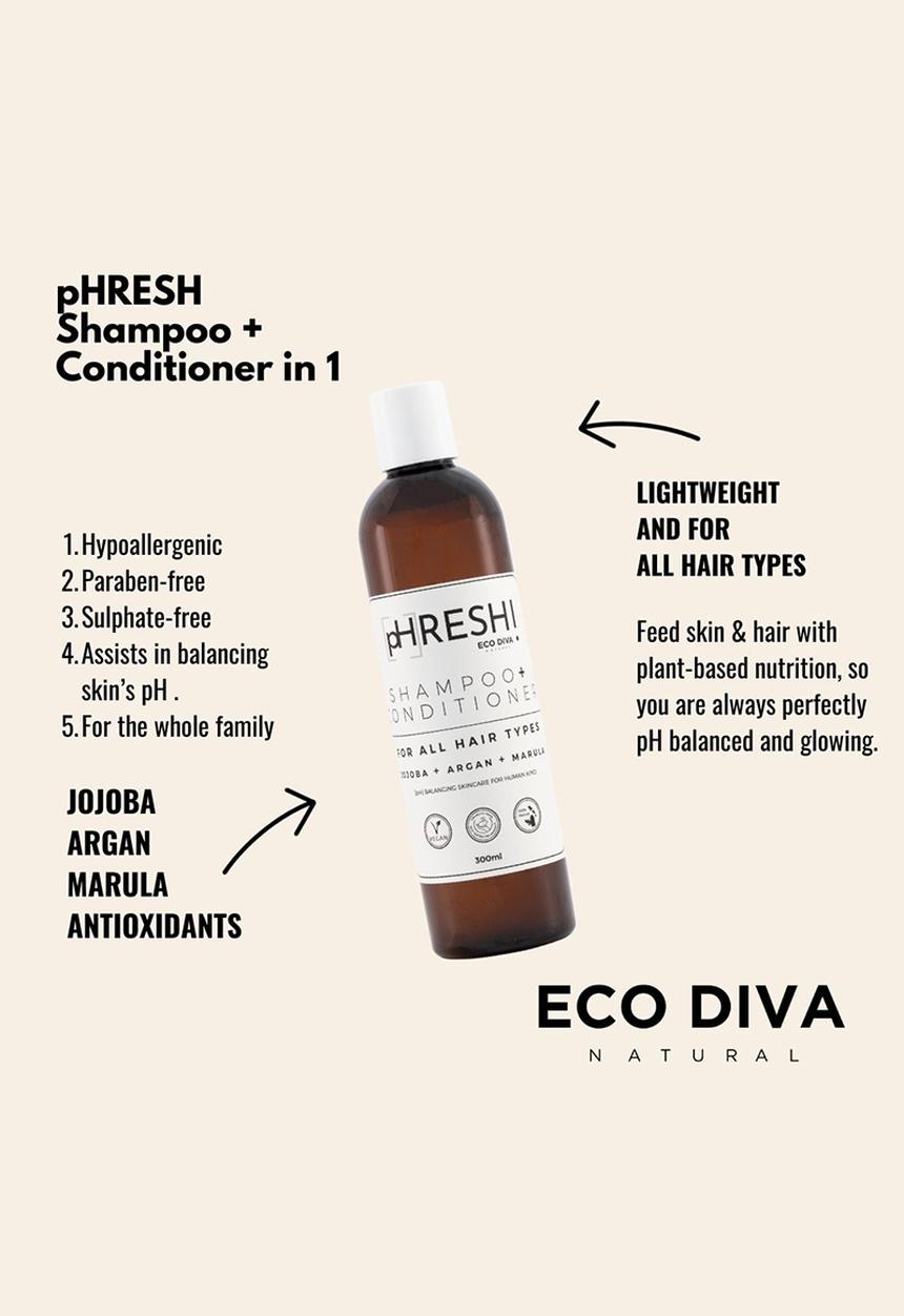 Eco Diva Natural - pHRESH! Shampoo + Conditioner in 1