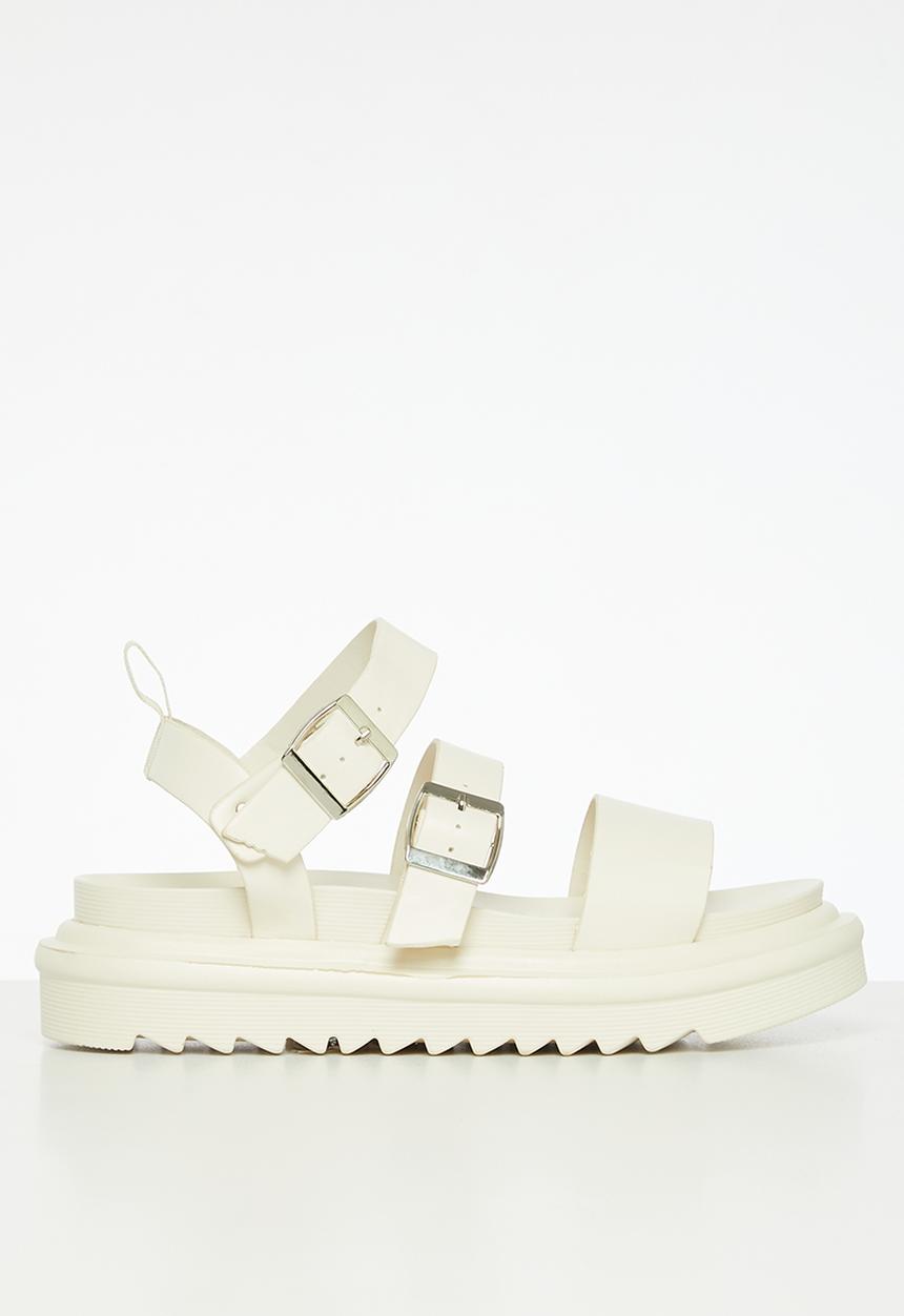 Public Desire - Macy chunky buckle sandal - ecru 
