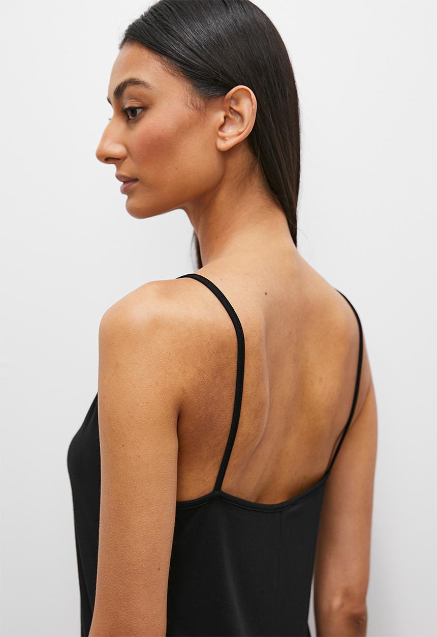 Superbalist - Viscose knit sleep slip - black