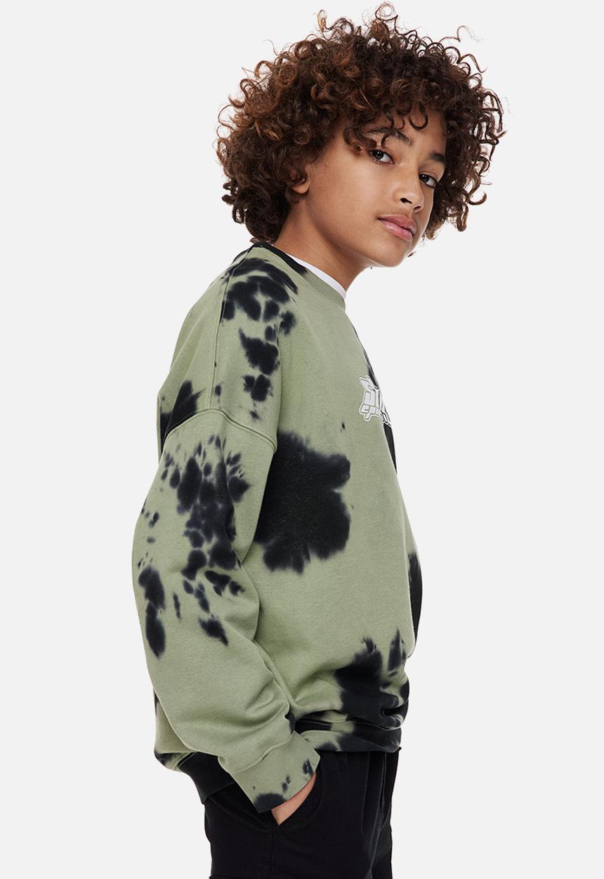 H&M - Oversized sweatshirt - khaki green/stay epic