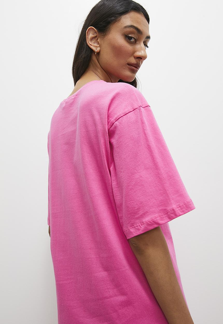 Superbalist - T-shirt dress with side cuts - pink