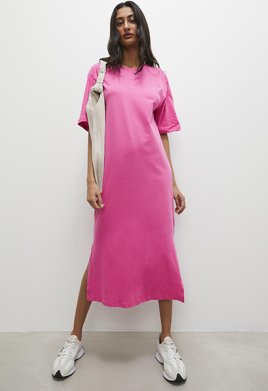Superbalist - T-shirt dress with side cuts - pink