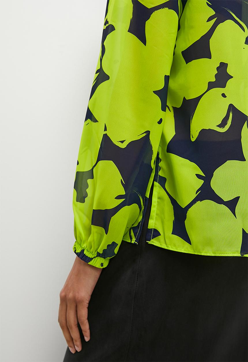 Superbalist - Chiffon shirt - green & navy 