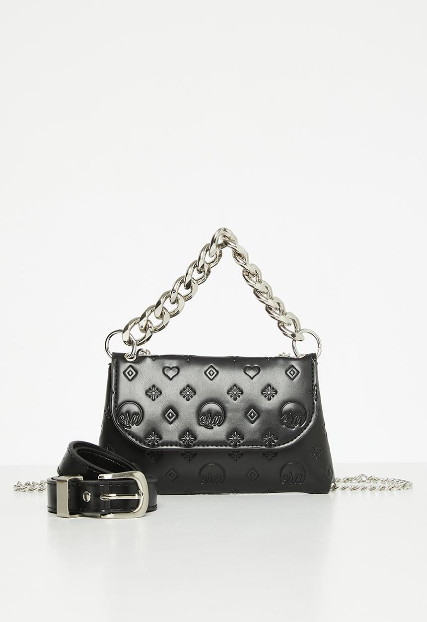Era love belt bag - black/ silver chain