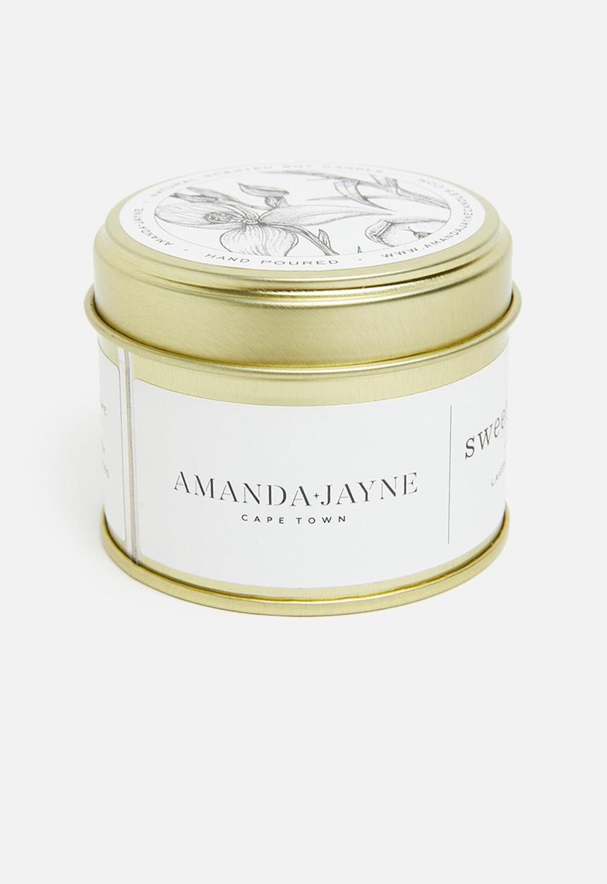 Amanda Jayne - Sweet cashmere gold travel tin candle
