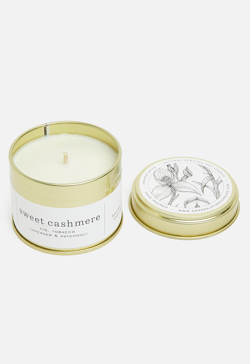 Amanda Jayne - Sweet cashmere gold travel tin candle
