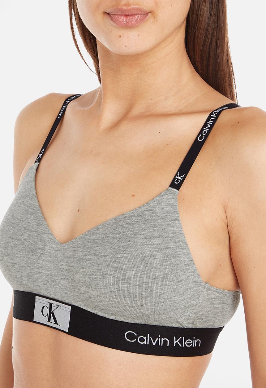Calvin Klein - Lght lined bralette - grey heather