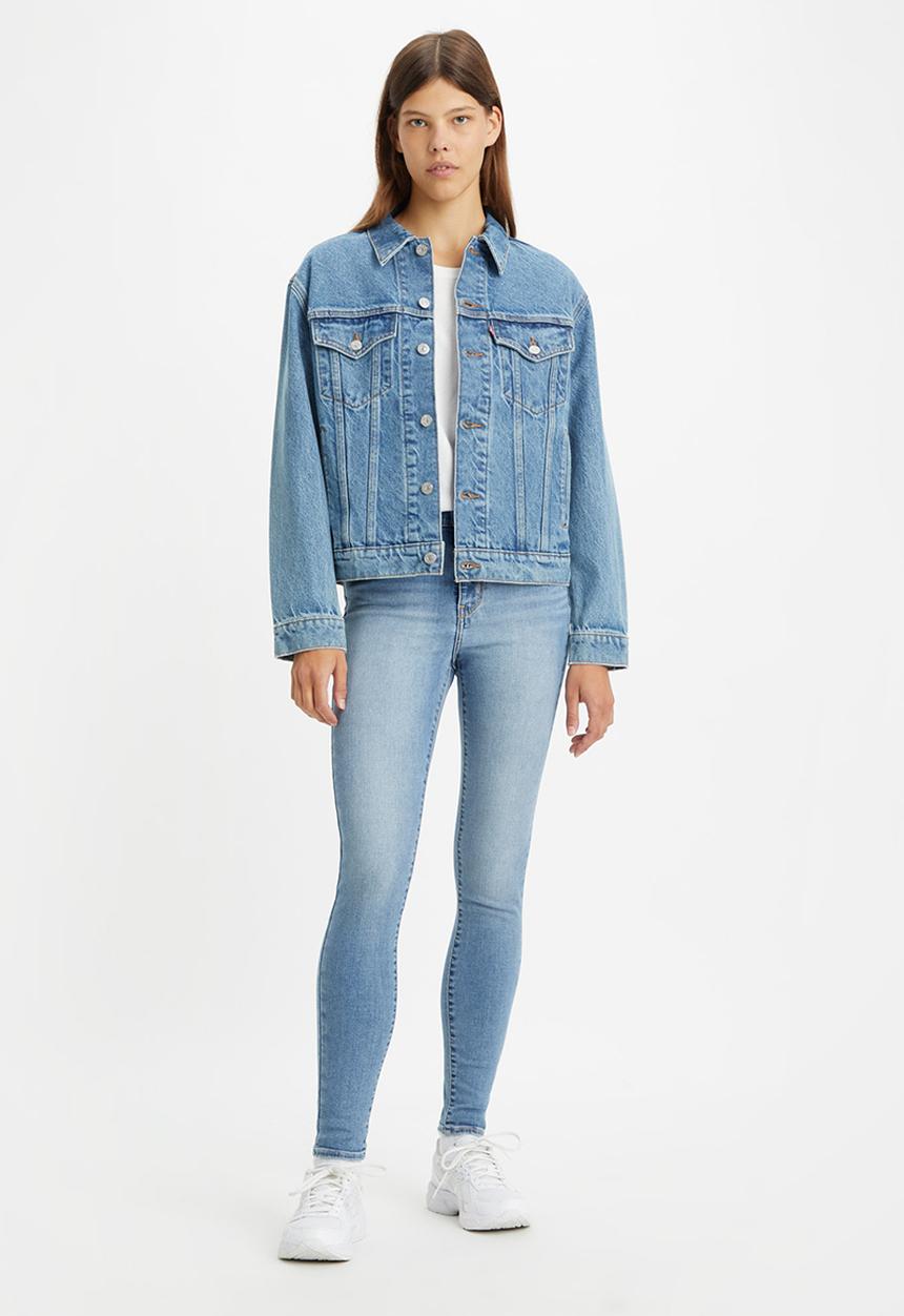 Levi’s® - 720 Hirise Superskinny Z Talk Me Through - Med Indigo