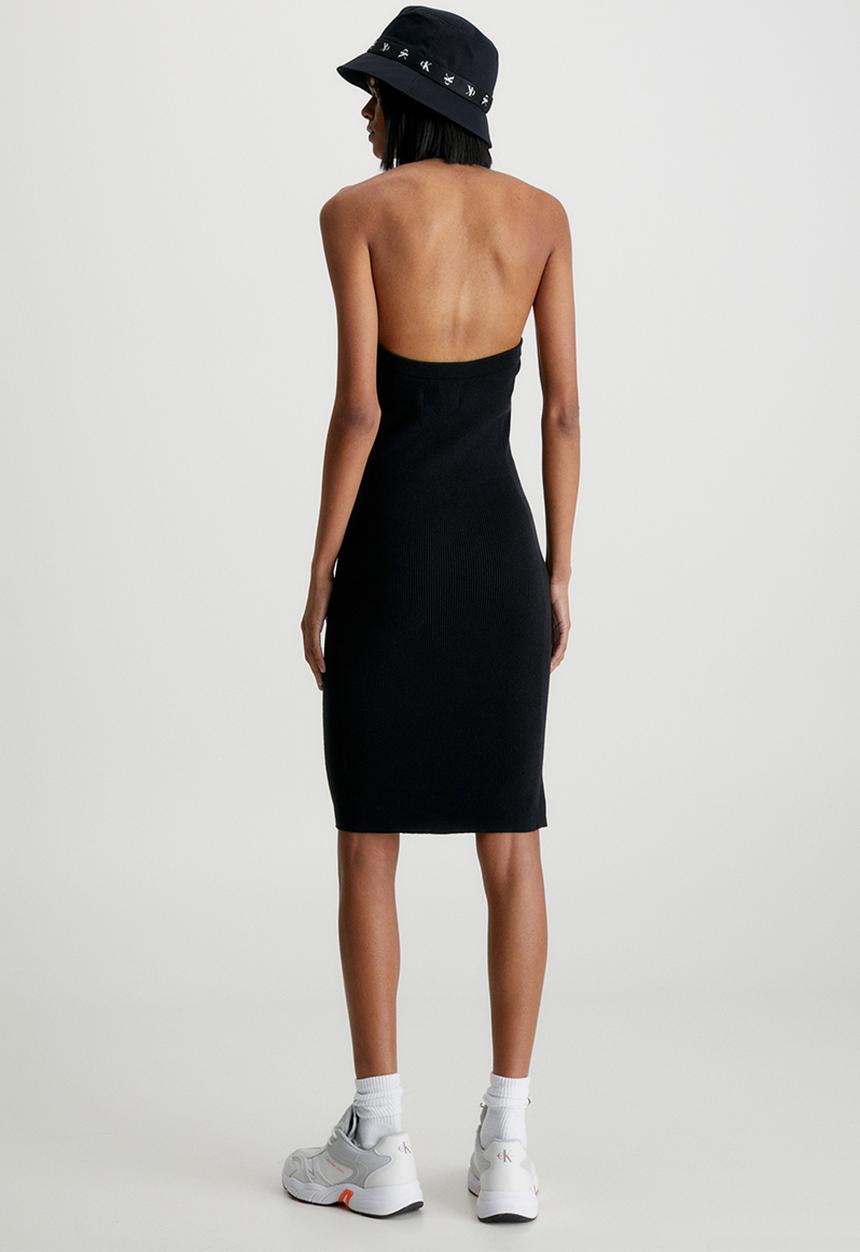 Calvin Klein - Ck halterneck knitted dress - ck black