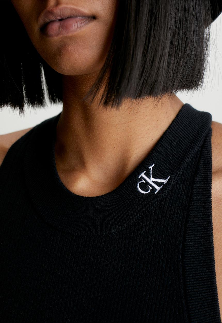 Calvin Klein - Ck halterneck knitted dress - ck black