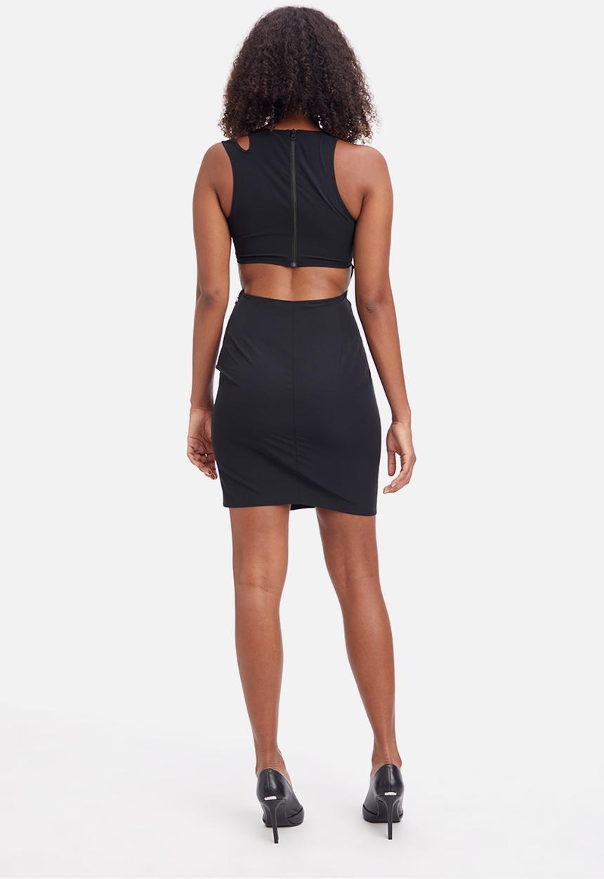 Calvin Klein - Wrapping cut out dress - ck black