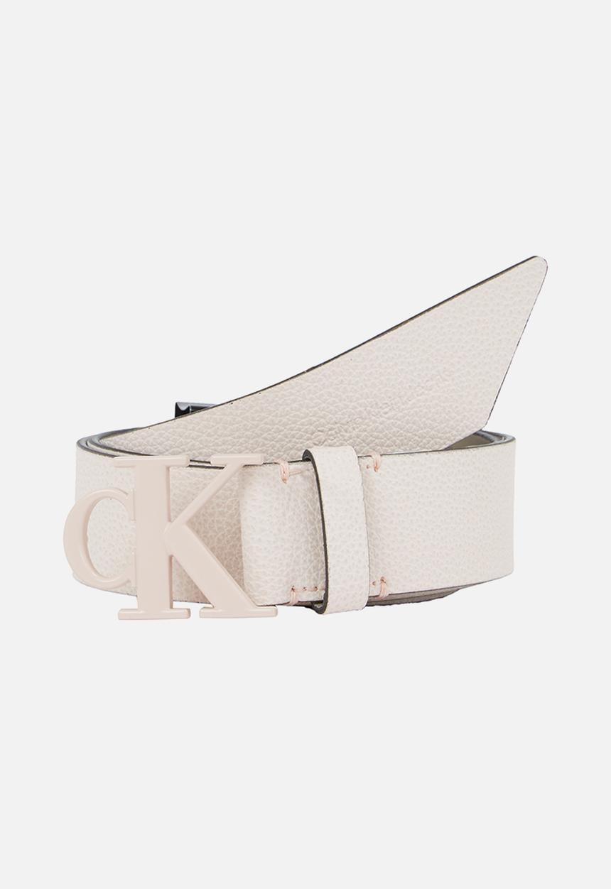 Calvin Klein - Mono hw leather belt 35mm - ballet & dune