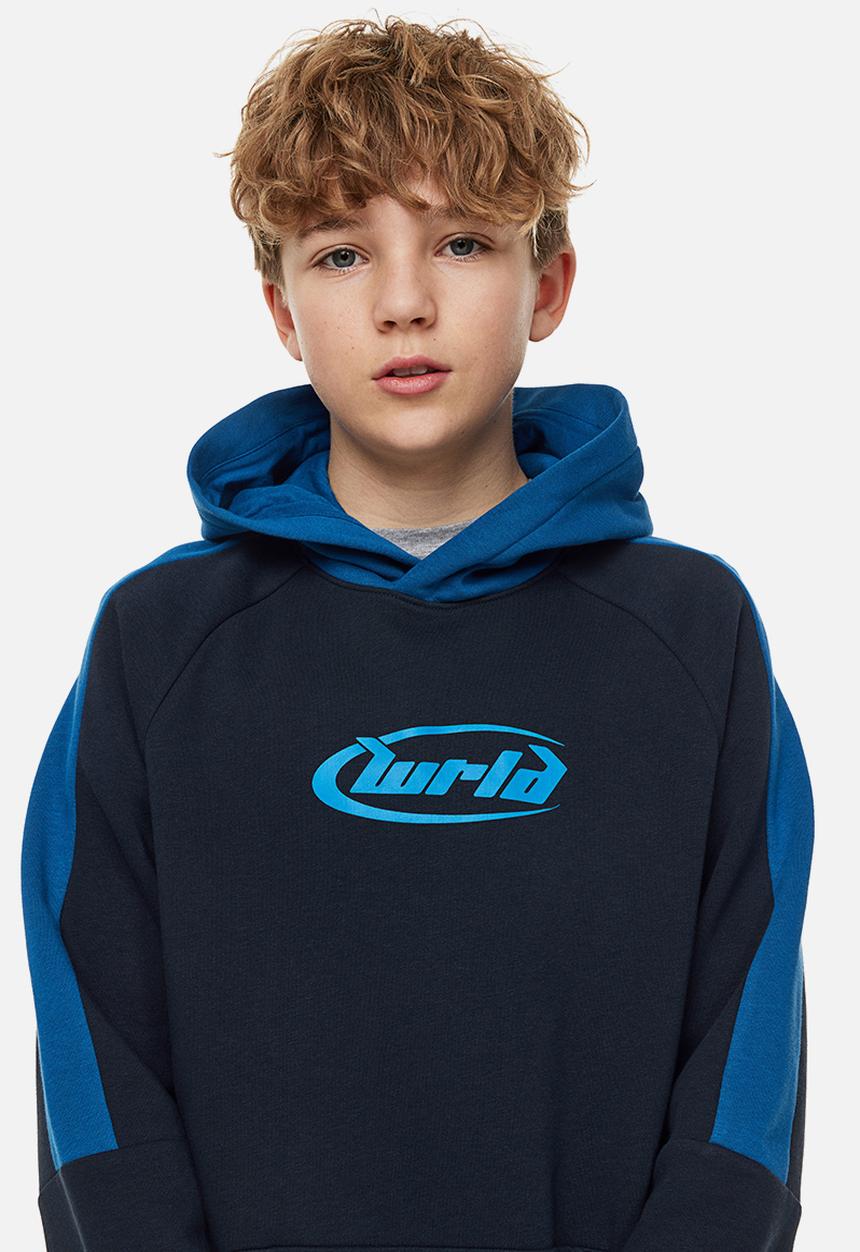 H&M - Printed hoodie - blue