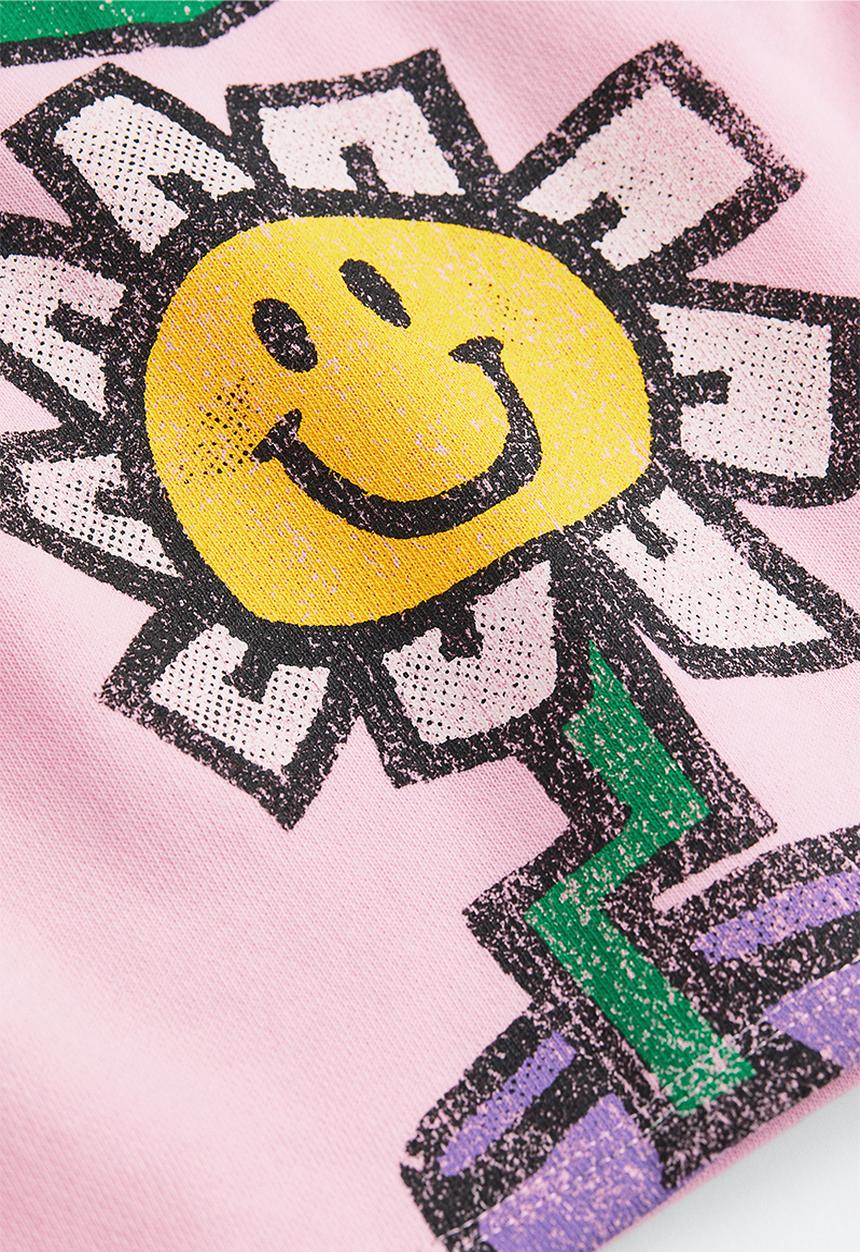 H&M - Boxy-style printed sweatshirt - pink