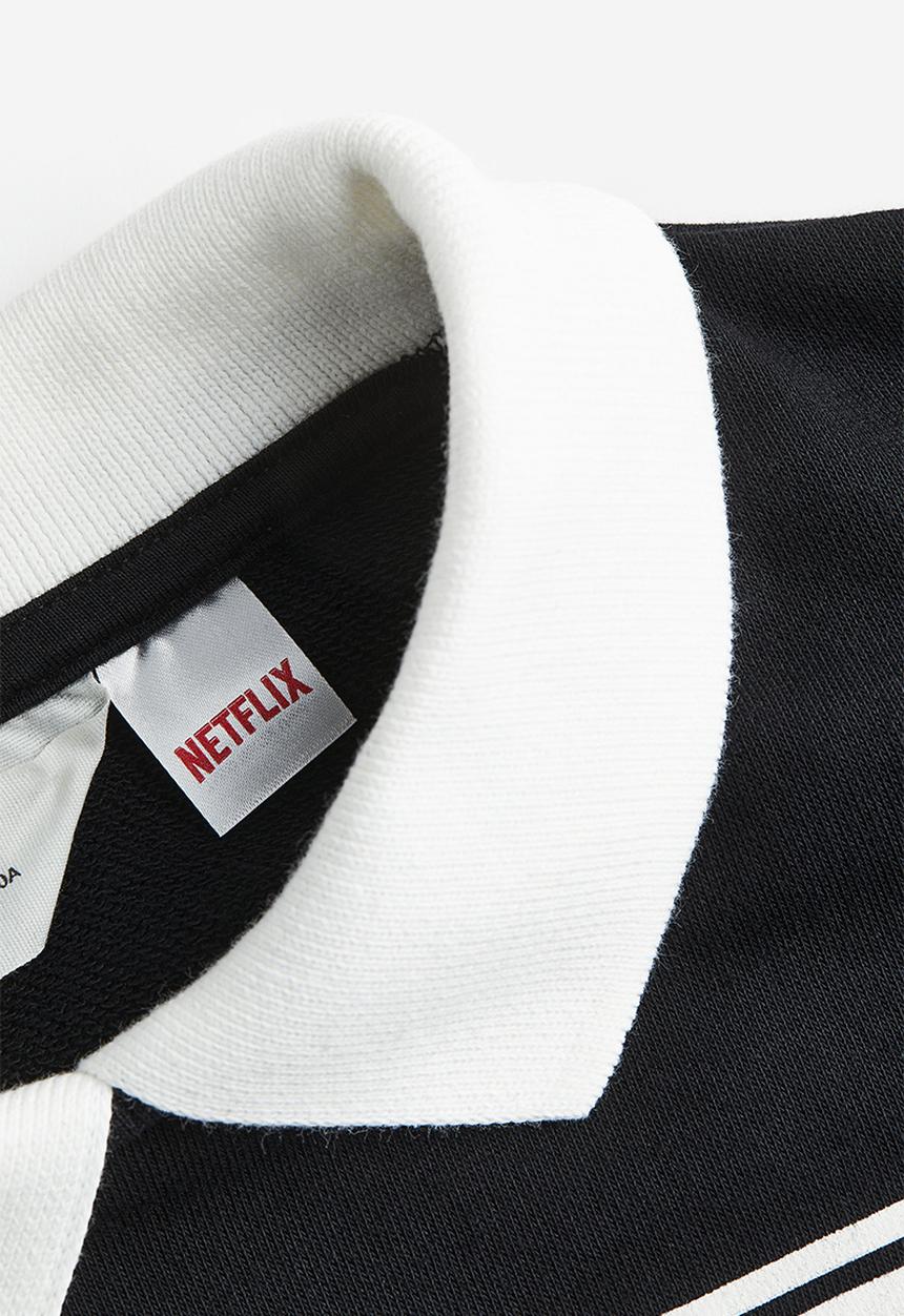 H&M - Boxy-style printed sweatshirt - black