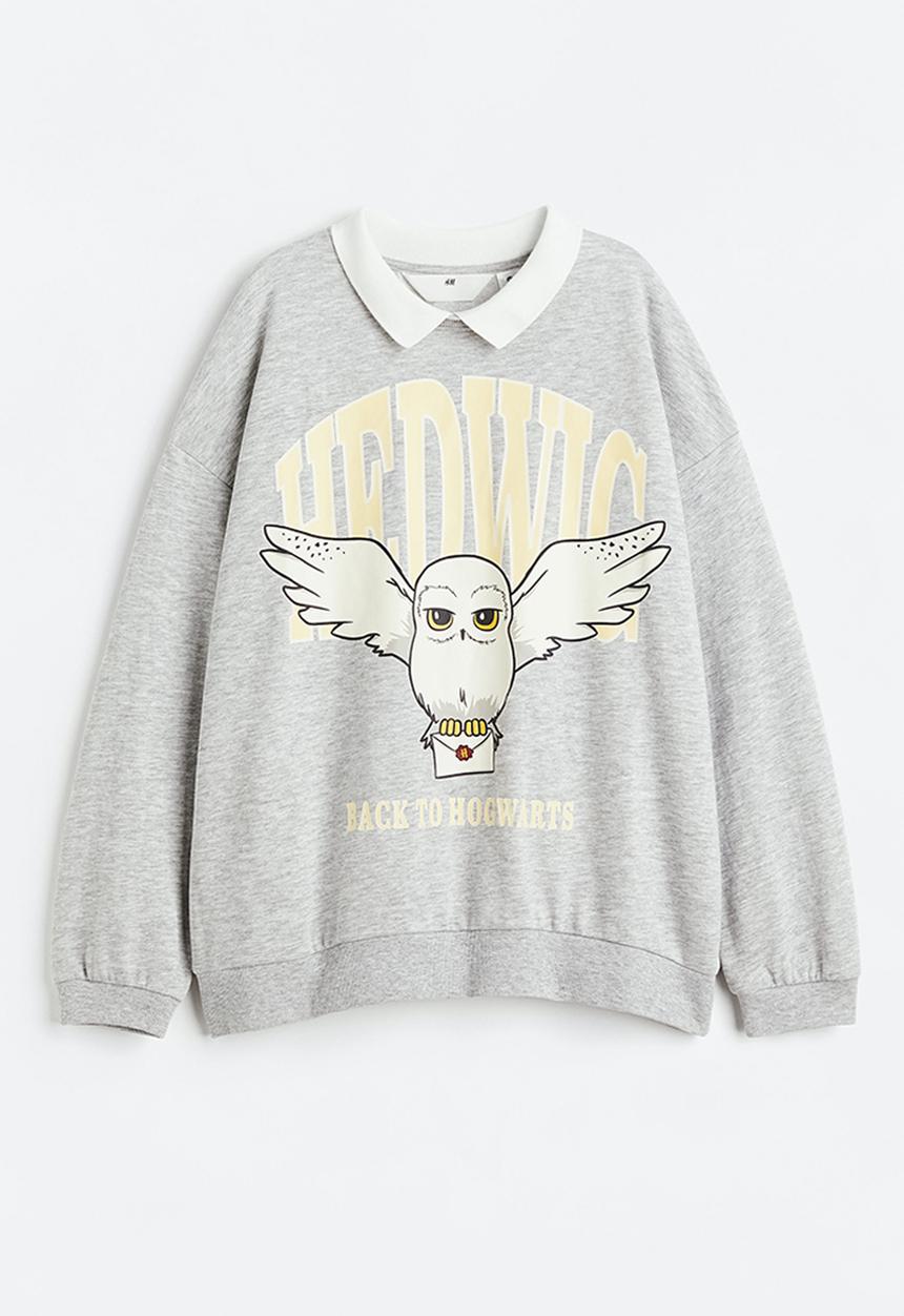 H&M - Oversized printed sweatshirt - grey