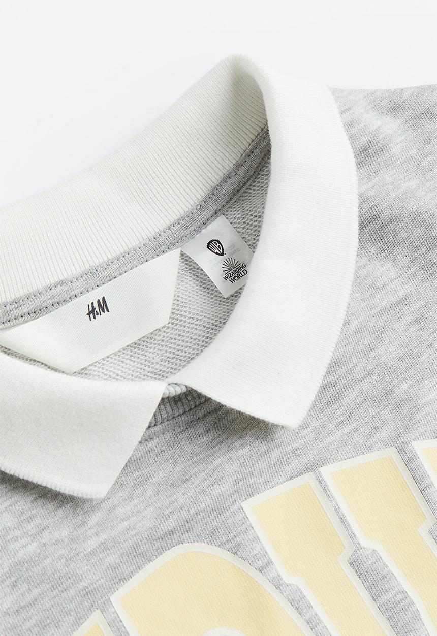 H&M - Oversized printed sweatshirt - grey