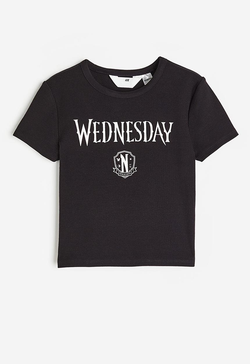 H&M - Printed t-shirt - black