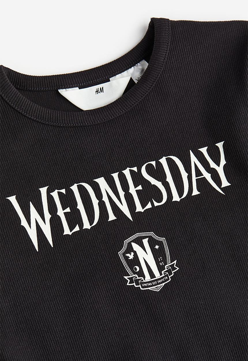 H&M - Printed t-shirt - black