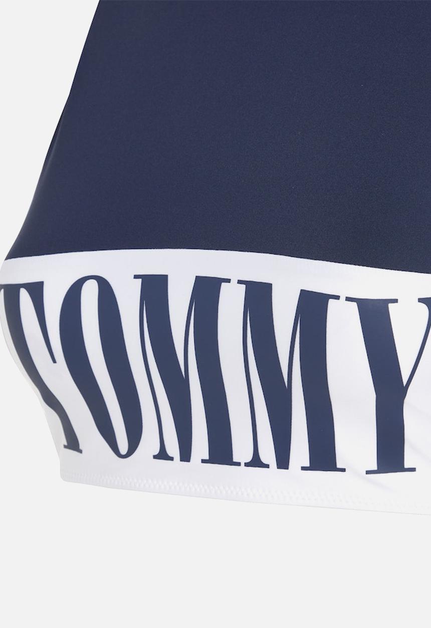 Tommy Hilfiger - High neck crop top - twilight navy