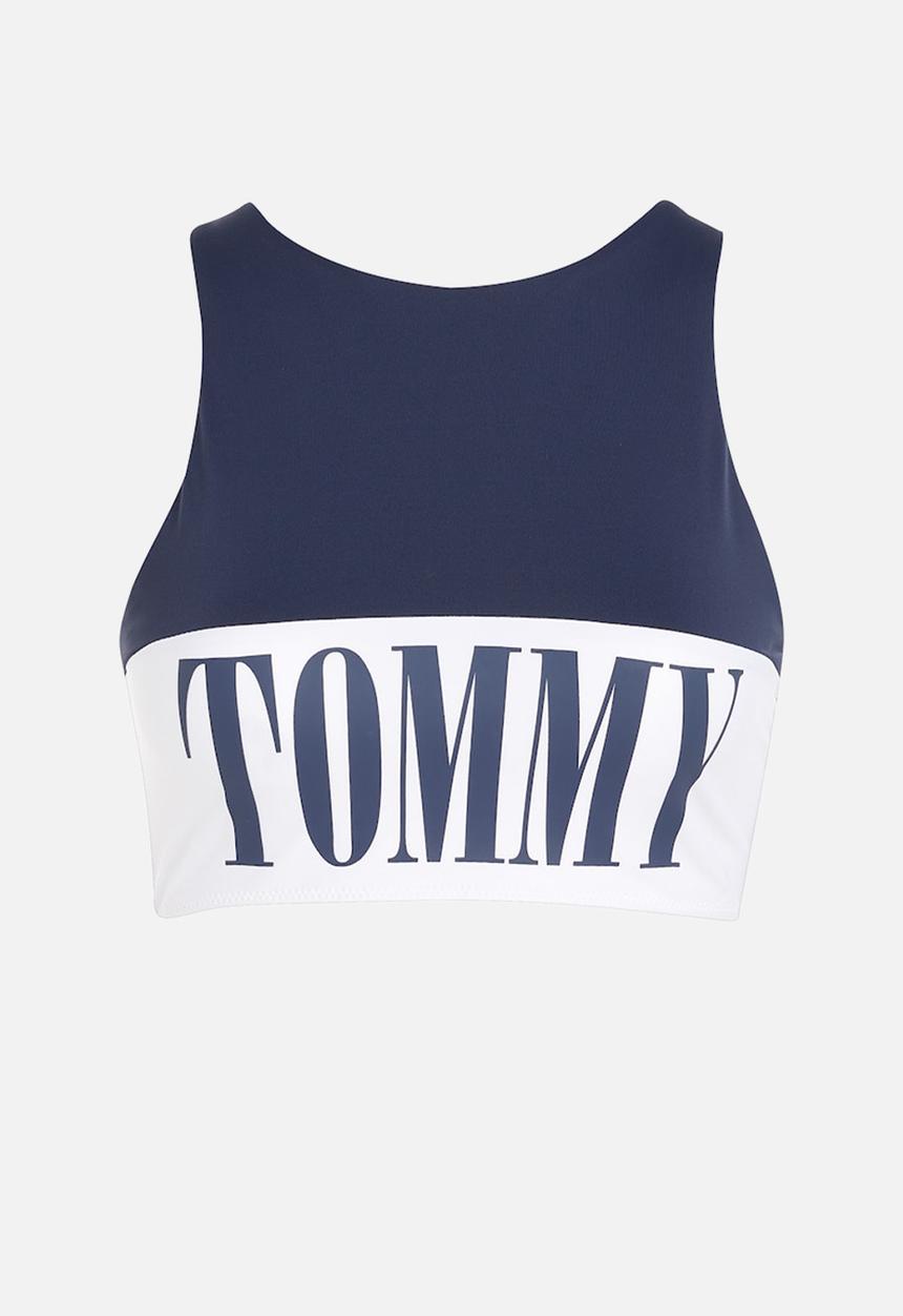 Tommy Hilfiger - High neck crop top - twilight navy