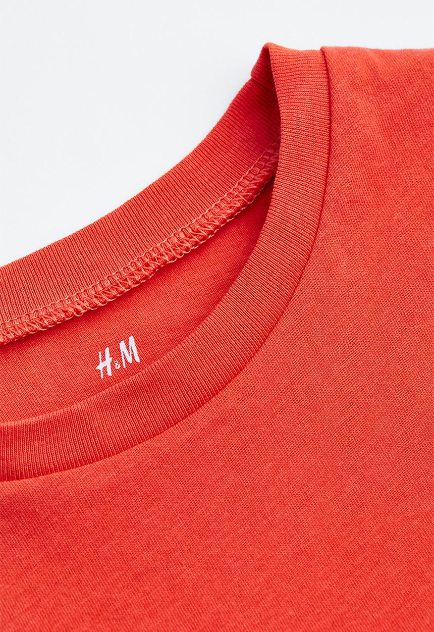 H&M - Cotton T-shirt - bright red