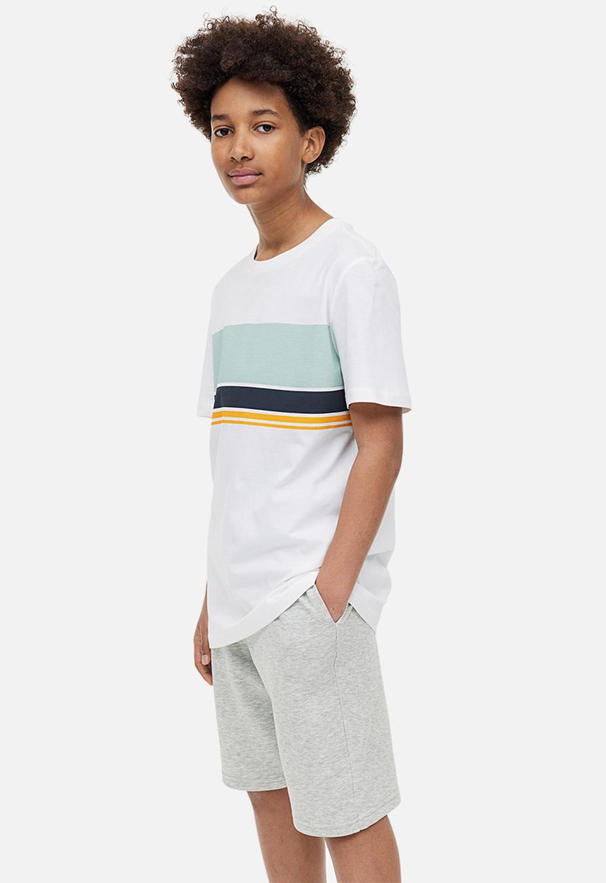 H&M - Sweatshirt shorts - light grey marl