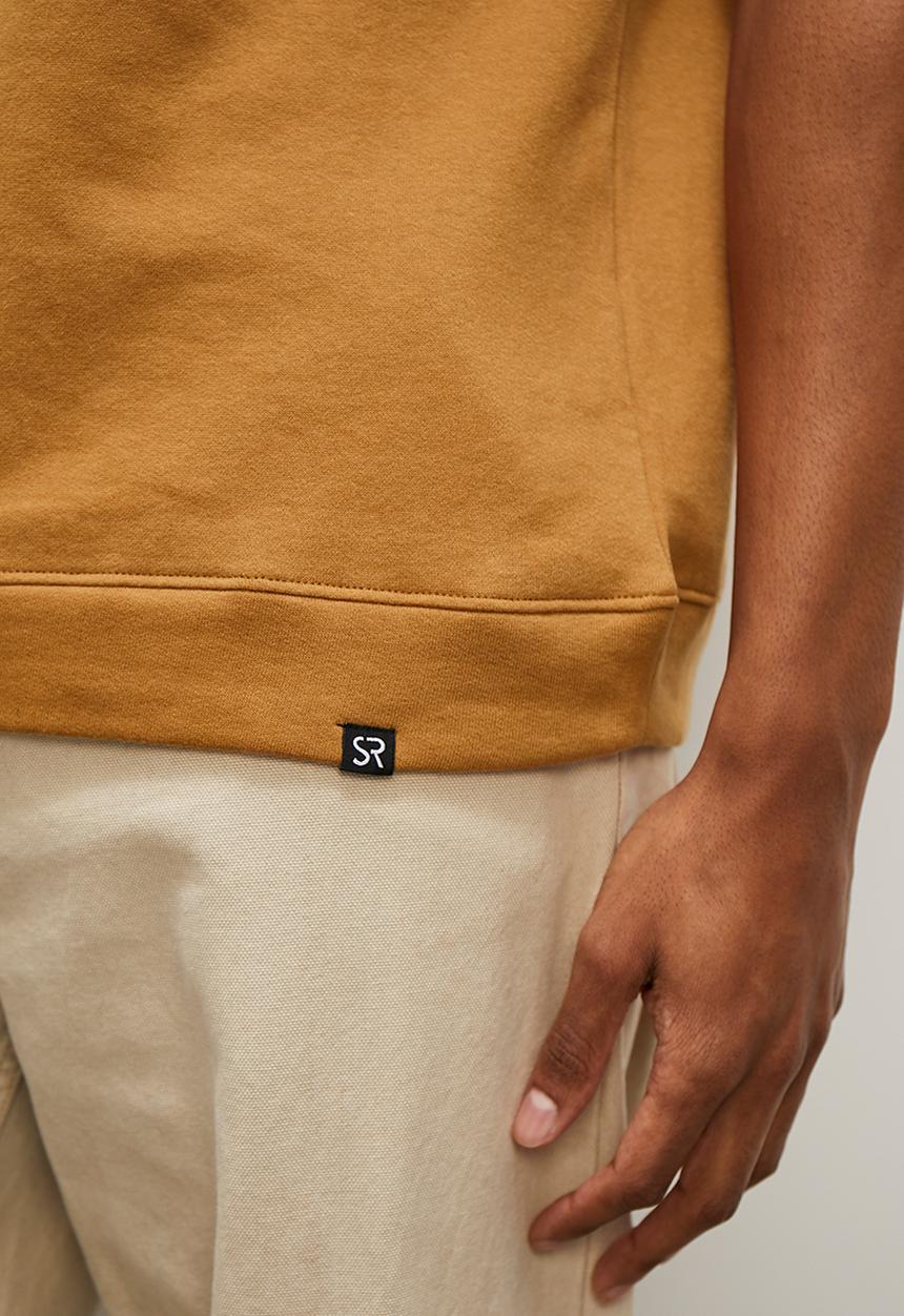STYLE REPUBLIC - Boxy cuff hem crew neck tee - mid brown
