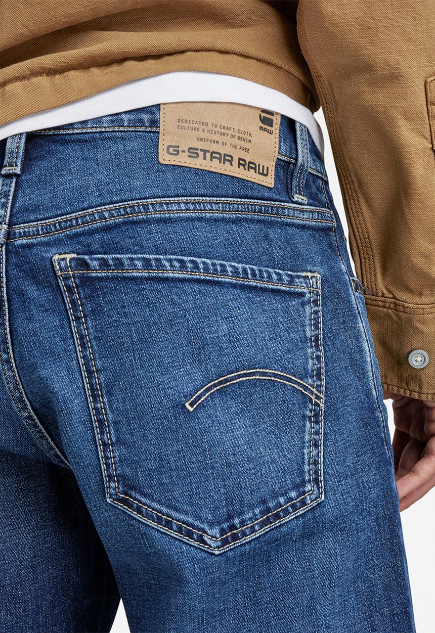 G-STAR - Mosa straight elto pure stretch denim - faded atlantic ocean