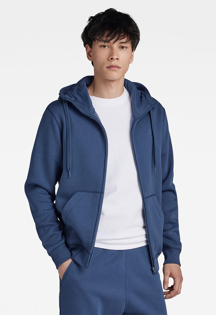 G-STAR - Premium core hdd zip sw l\s pacior sweat r - rank blue