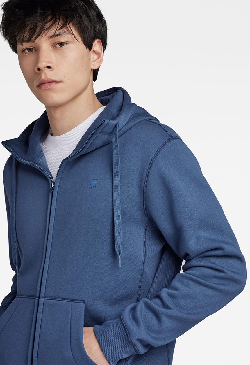 G-STAR - Premium core hdd zip sw l\s pacior sweat r - rank blue