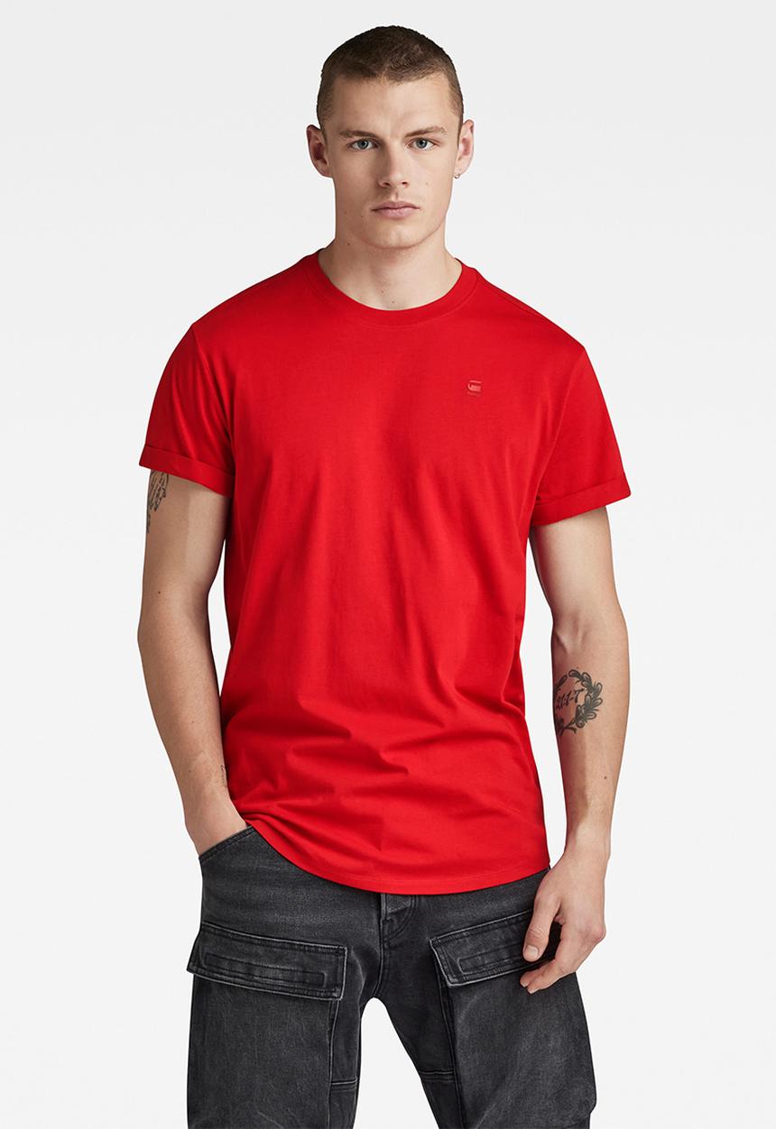 G-STAR - Lash r t short sleeve compact jersey o - dk flame