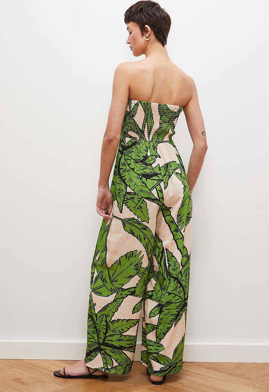 edit - bandeau jumpsuit - palms