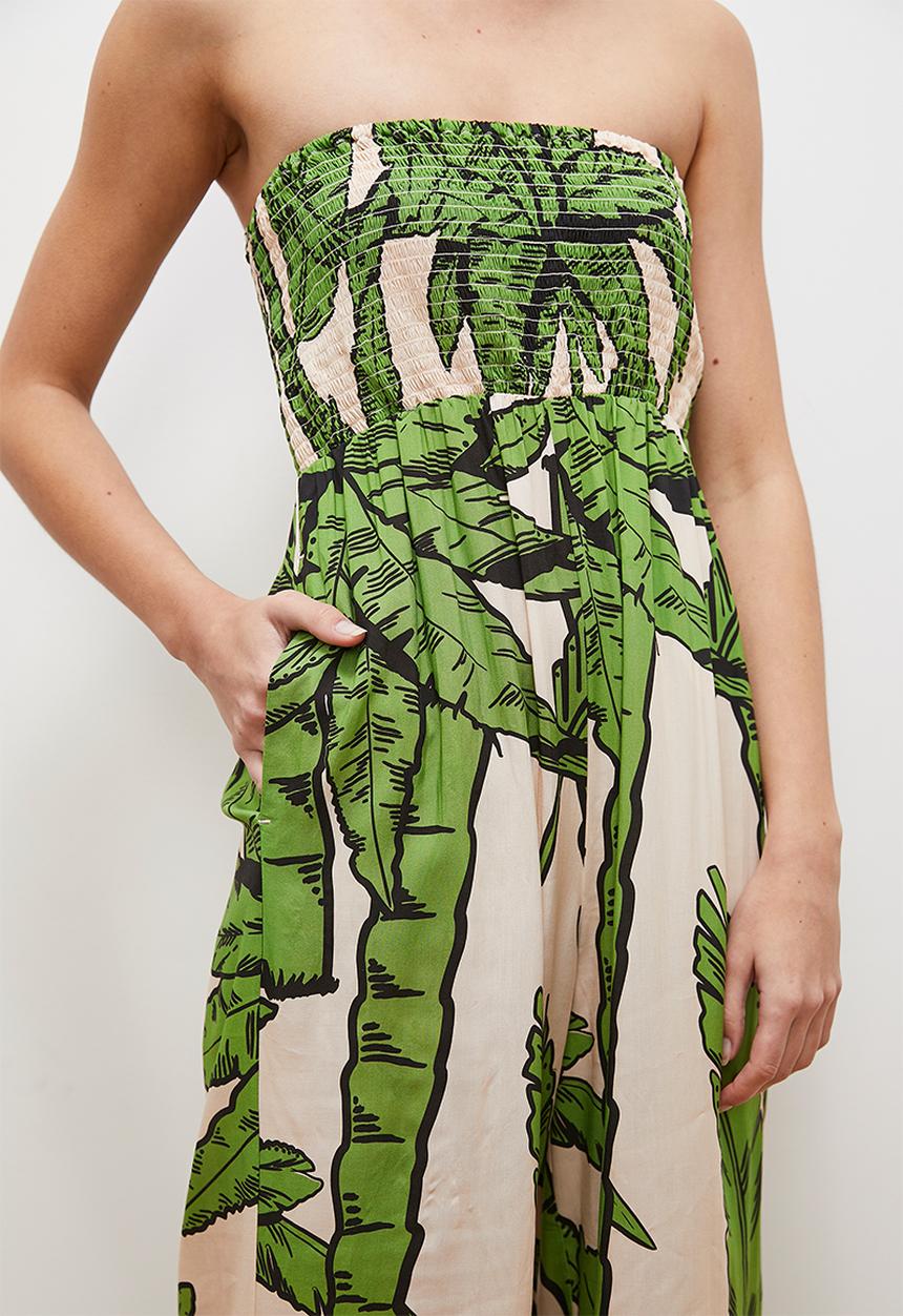 edit - bandeau jumpsuit - palms