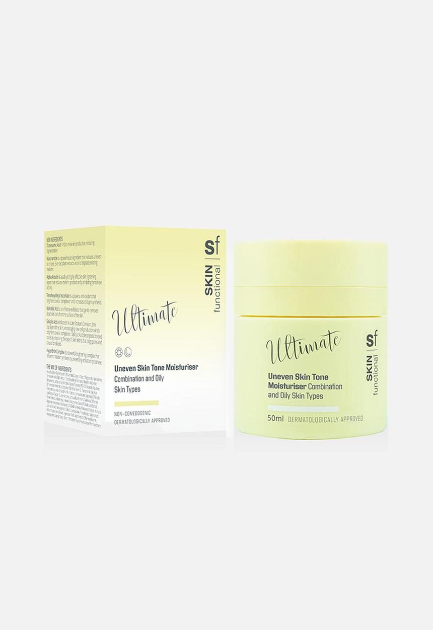 SKIN functional - Ultimate - Moisturiser For Pigmentation, Uneven Skin. Oily, Combination