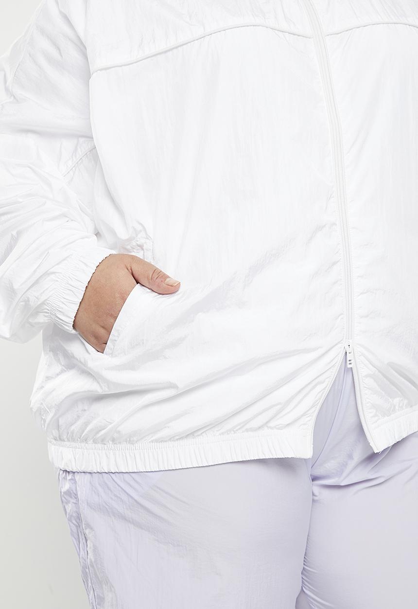 Cotton On - Plus warm up woven anorak - white