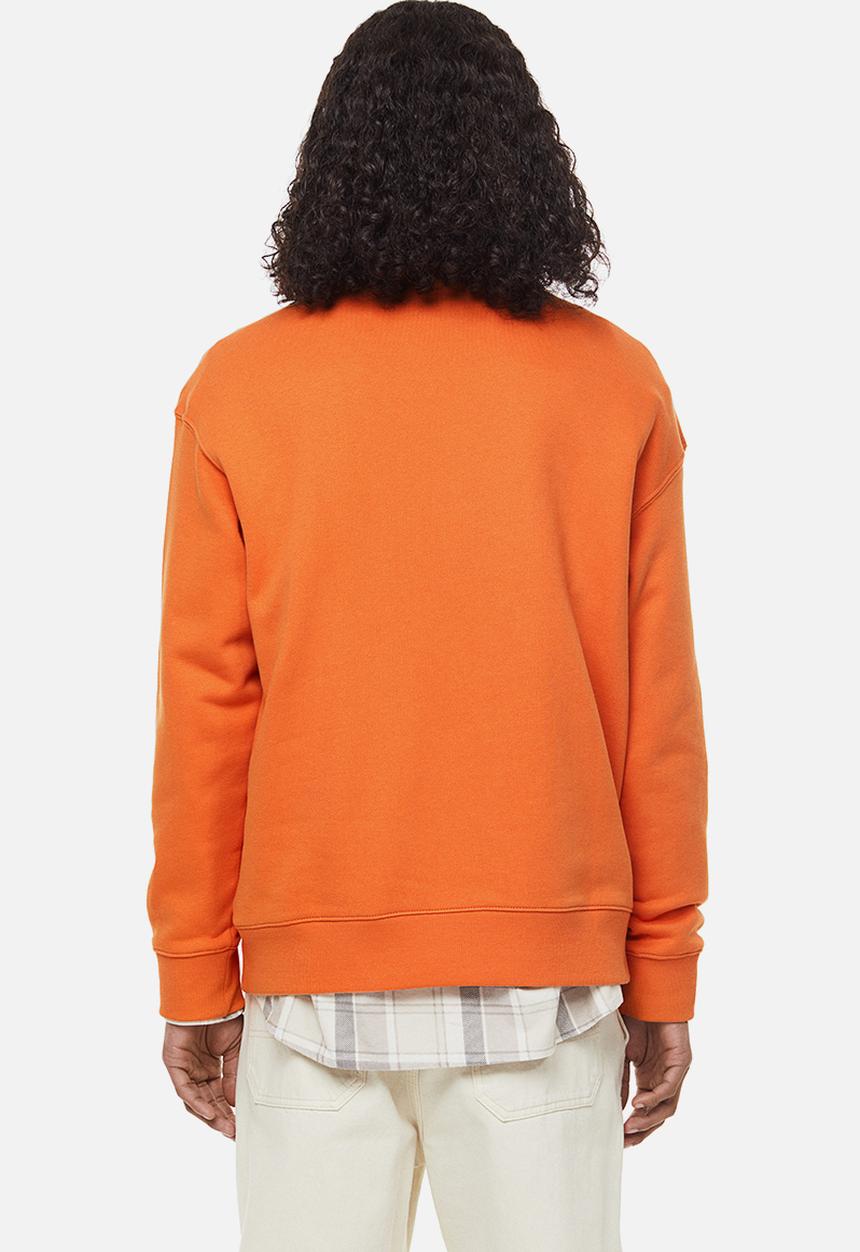 H&M - Relaxed fit printed sweatshirt - orange/connect