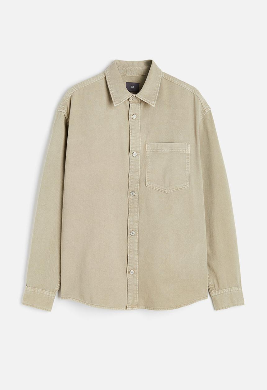 H&M - Denim overshirt - beige