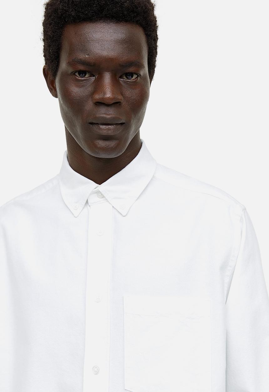 H&M - Regular fit oxford shirt - white