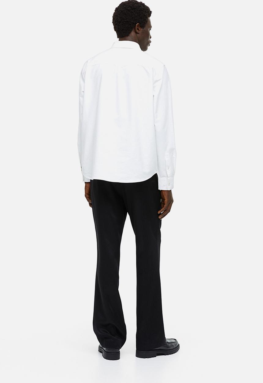 H&M - Regular fit oxford shirt - white