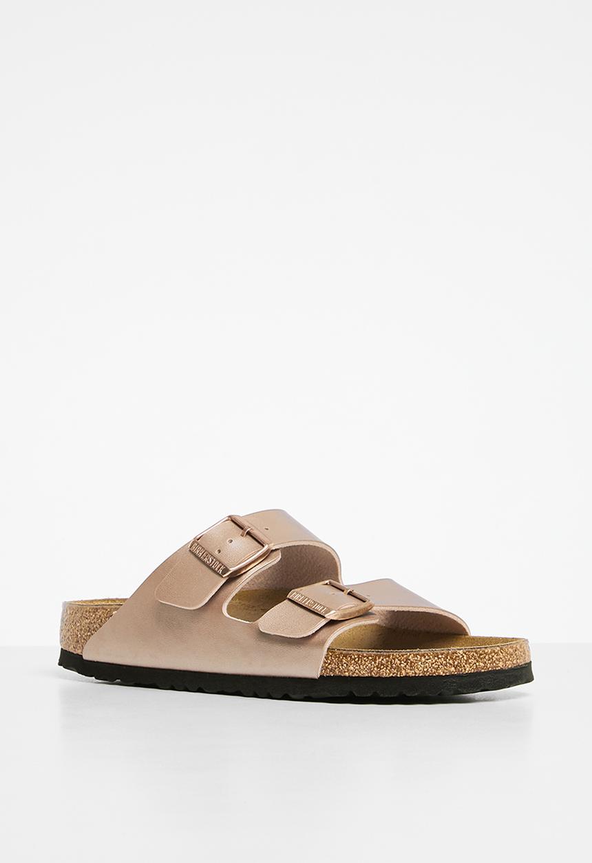 Birkenstock - Arizona metallic birko flor narrow - copper