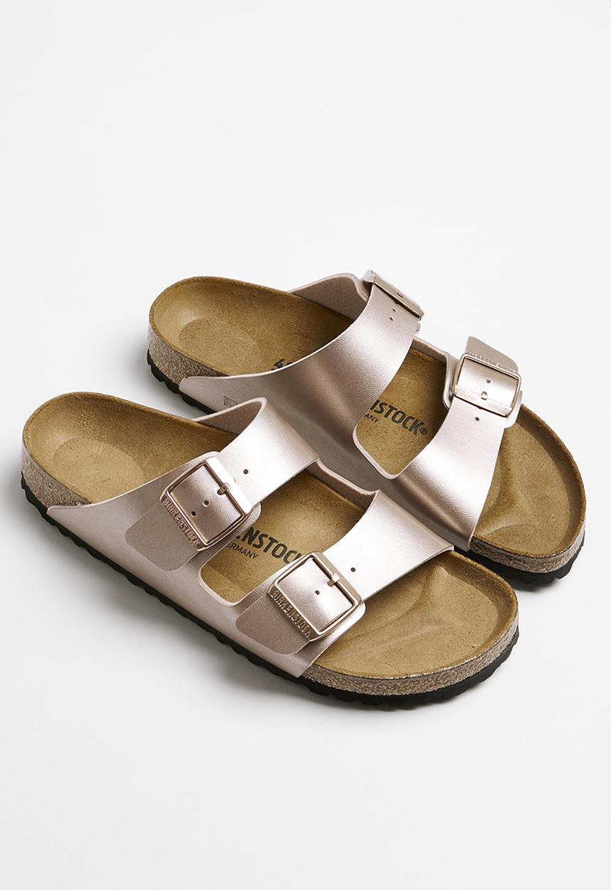Birkenstock - Arizona metallic birko flor narrow - copper
