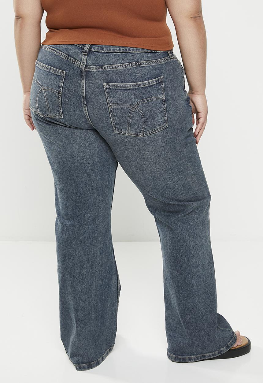 Cotton On - Plus stretch bootleg jean - logans blue