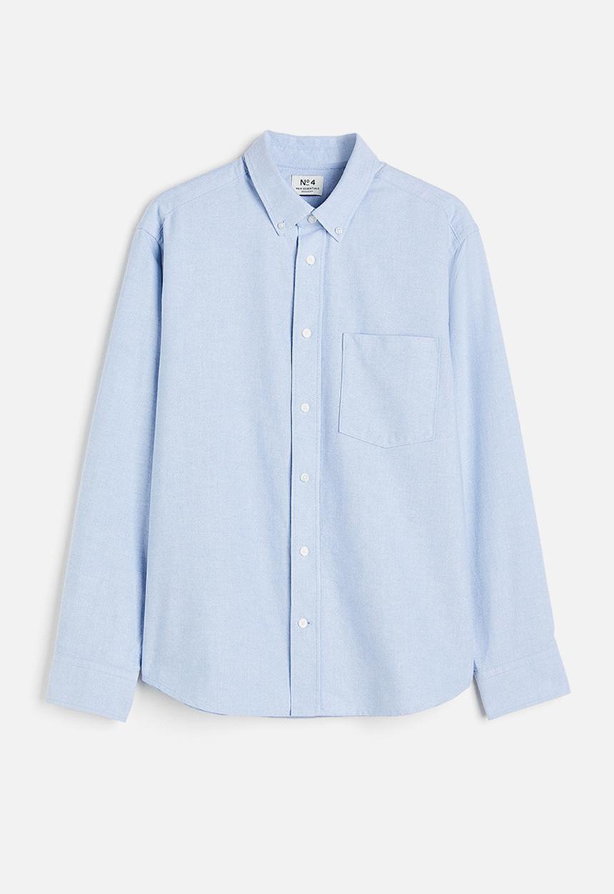 H&M - Regular fit oxford shirt - light blue 
