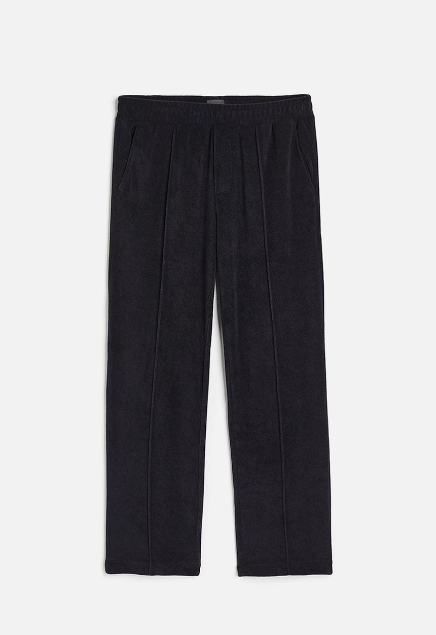 H&M - Regular fit terry joggers - navy blue