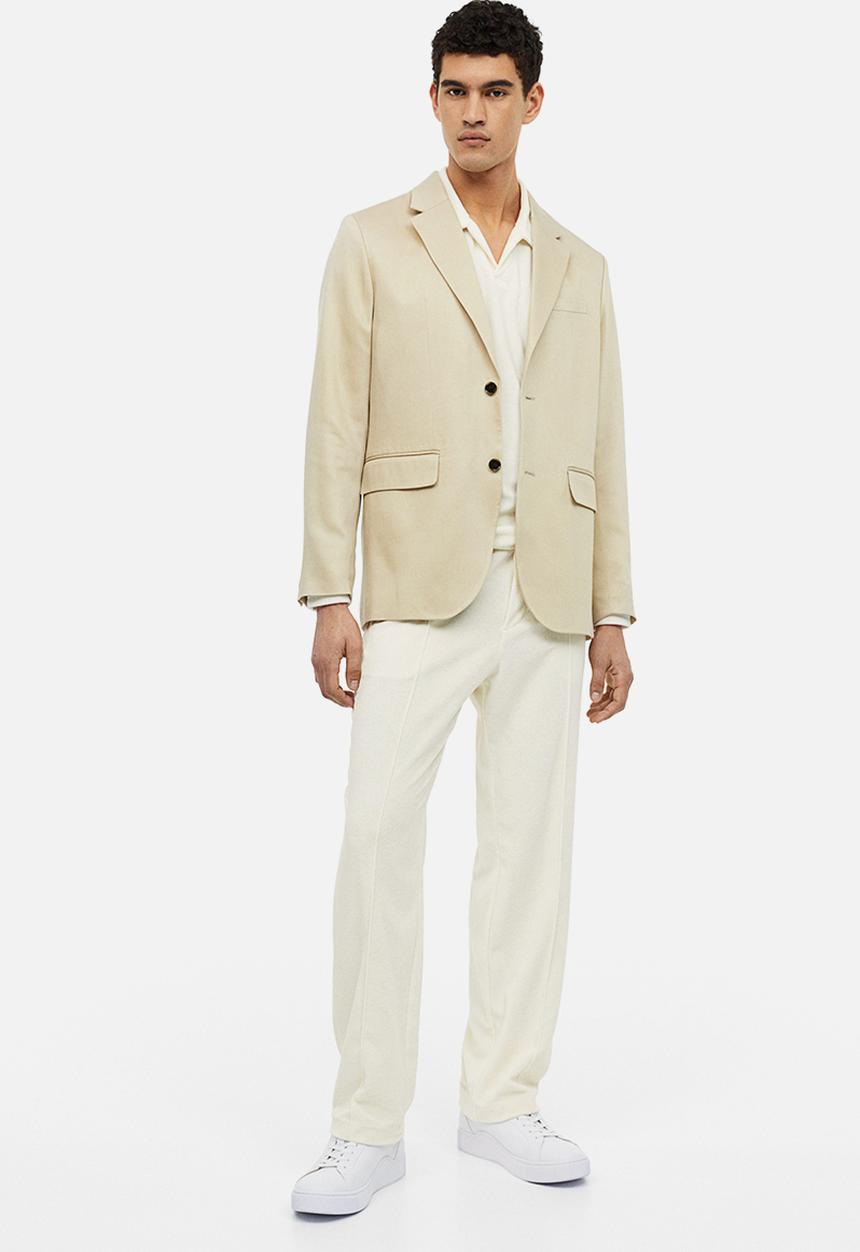 H&M - Regular fit terry joggers - cream